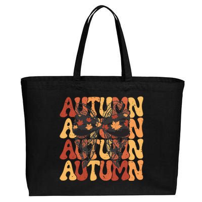 Autumn Coquette Fall Cozy Season Cotton Canvas Jumbo Tote