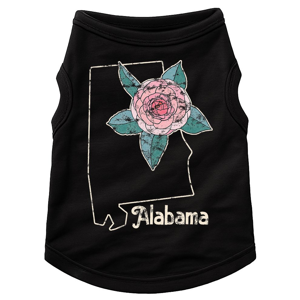 Alabama Camellia Flower Wildflower State Doggie Tank