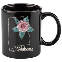 Alabama Camellia Flower Wildflower State 11oz C Handle Ceramic Mug