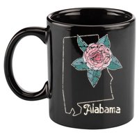 Alabama Camellia Flower Wildflower State 11oz C Handle Ceramic Mug