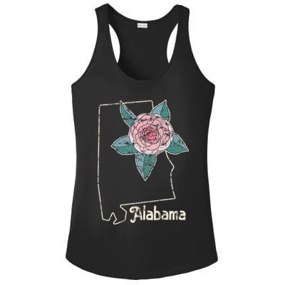 Alabama Camellia Flower Wildflower State Ladies PosiCharge Competitor Racerback Tank