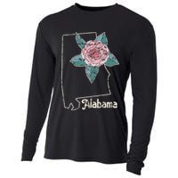 Alabama Camellia Flower Wildflower State Cooling Performance Long Sleeve Crew