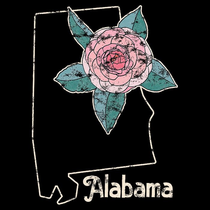 Alabama Camellia Flower Wildflower State Cooling Performance Long Sleeve Crew