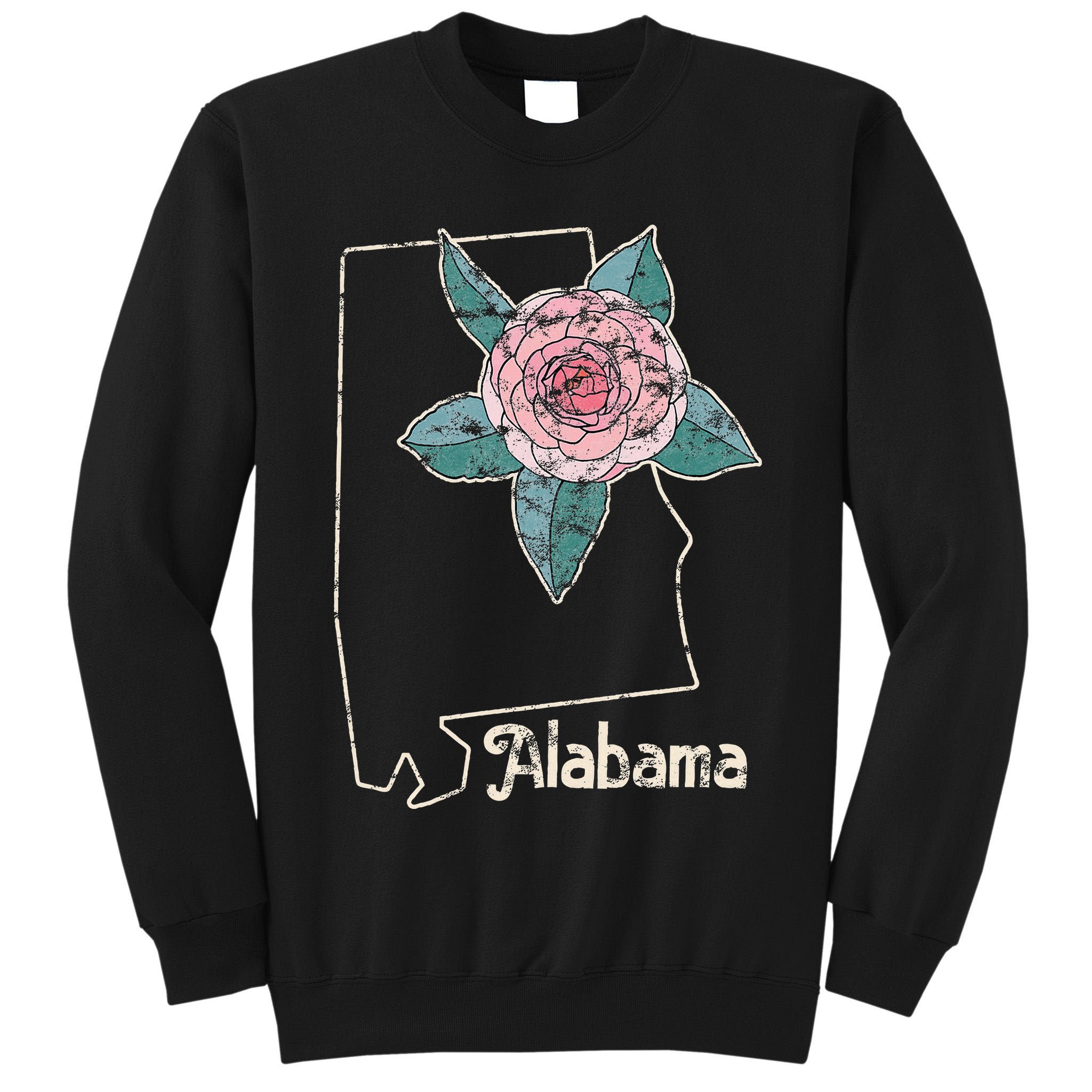 Alabama Camellia Flower Wildflower State Tall Sweatshirt