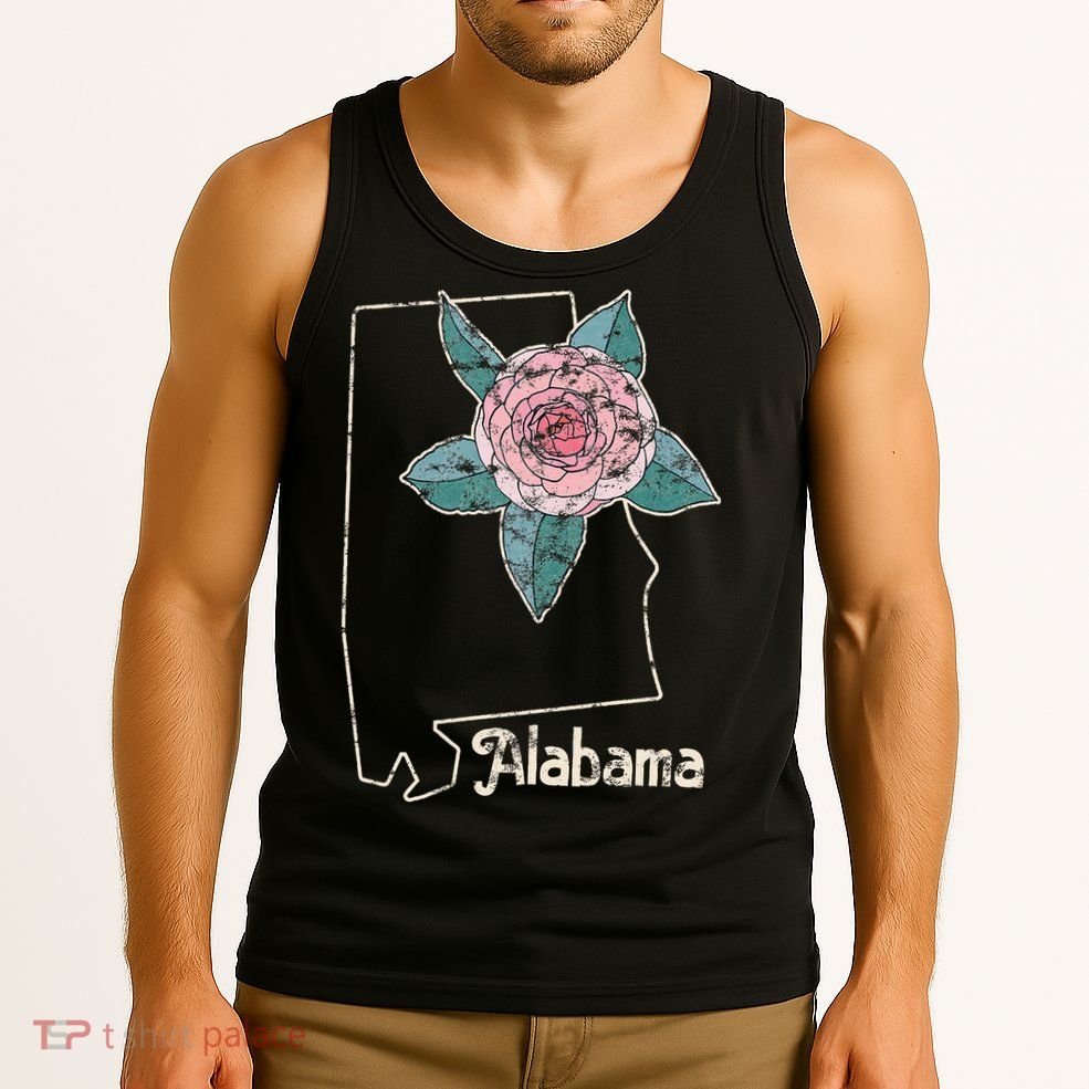 Alabama Camellia Flower Wildflower State Tank Top