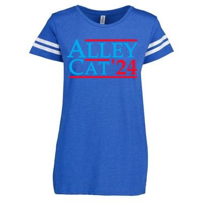 Alley Cat For President Trump 2024 Enza Ladies Jersey Football T-Shirt