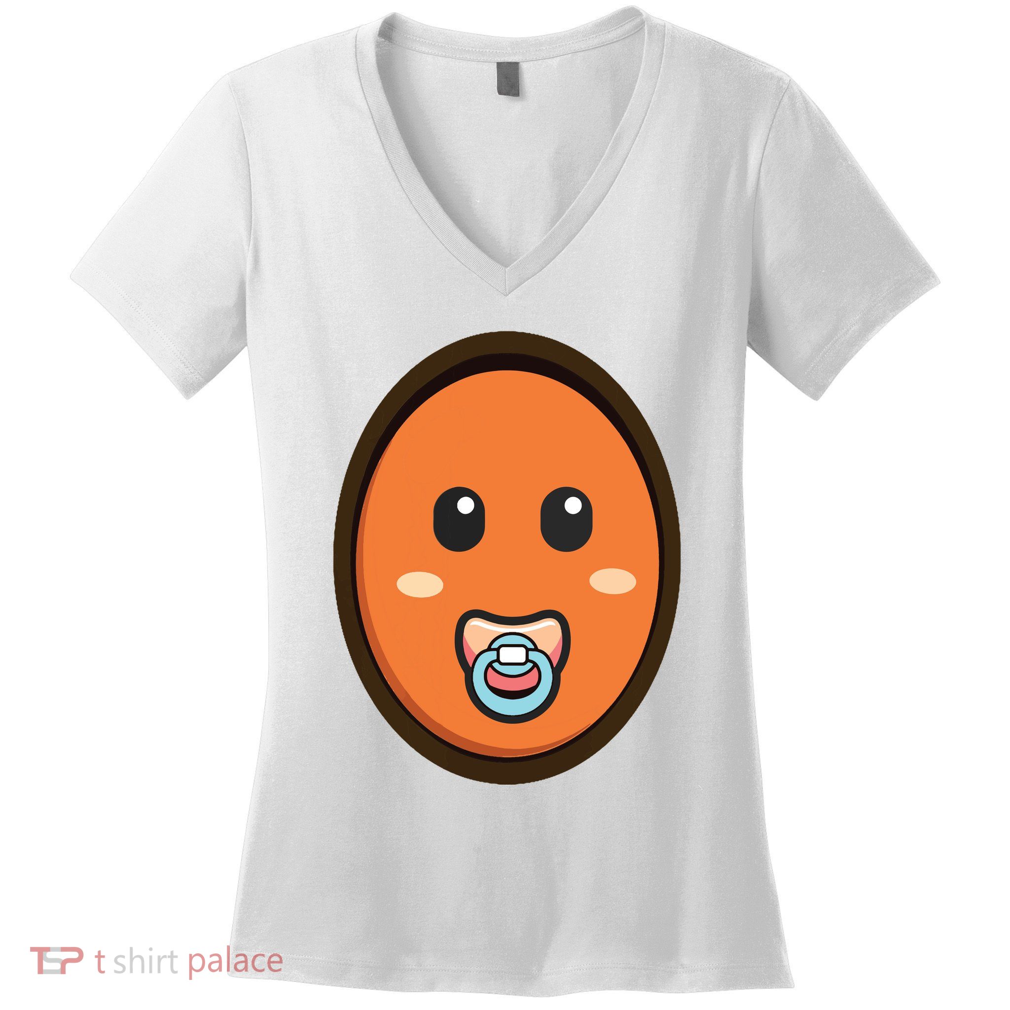 Avocado Costume For Pregnant Women Funny Pregnancy Halloween Women's V-Neck T-Shirt