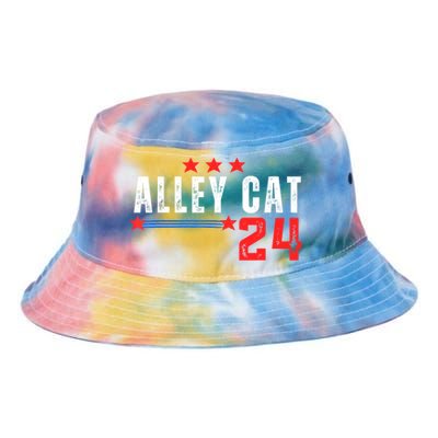 Alley Cat For President Trump 2024 Tie Dye Newport Bucket Hat