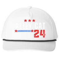 Alley Cat For President Trump 2024 Snapback Five-Panel Rope Hat