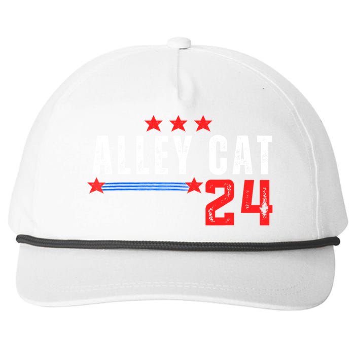 Alley Cat For President Trump 2024 Snapback Five-Panel Rope Hat