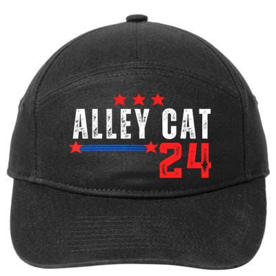 Alley Cat For President Trump 2024 7-Panel Snapback Hat