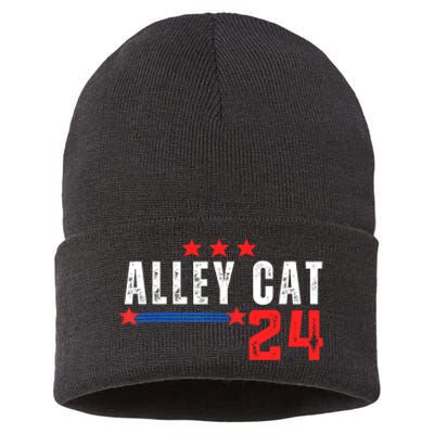 Alley Cat For President Trump 2024 Sustainable Knit Beanie