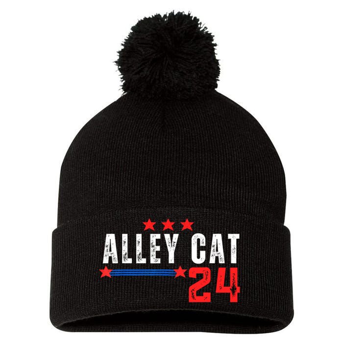 Alley Cat For President Trump 2024 Pom Pom 12in Knit Beanie