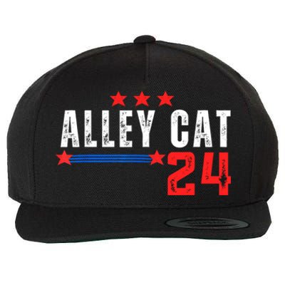 Alley Cat For President Trump 2024 Wool Snapback Cap