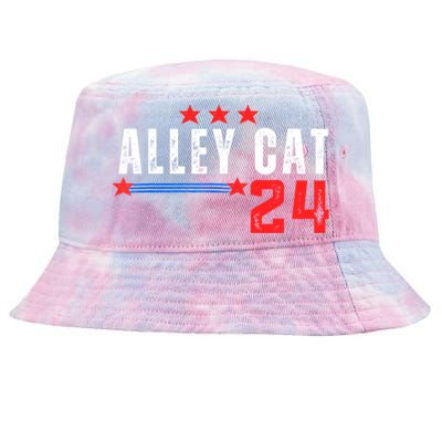 Alley Cat For President Trump 2024 Tie-Dyed Bucket Hat