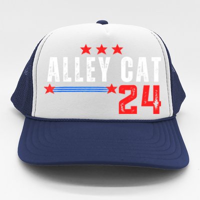 Alley Cat For President Trump 2024 Trucker Hat