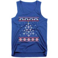 Airplane Christmas Funny Ugly Xmas Sweater Gift Tank Top