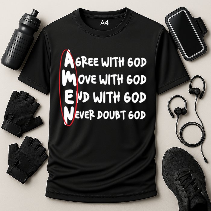 AMEN Christian Faith God Performance Shirt