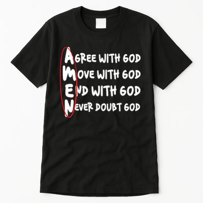 AMEN Christian Faith God Tall T-Shirt
