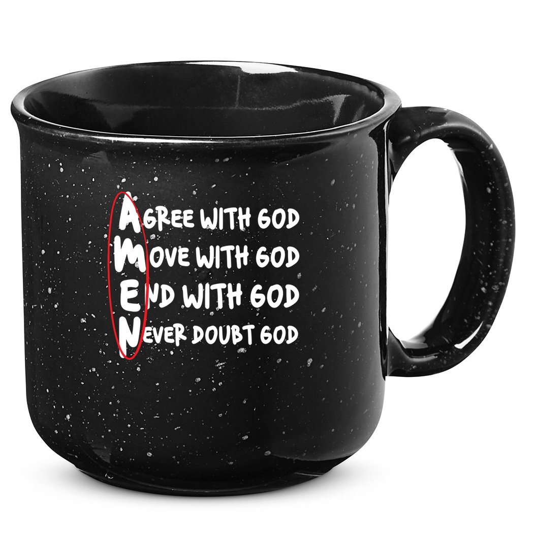 AMEN Christian Faith God 15oz Campfire Ceramic Mug
