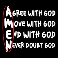 AMEN Christian Faith God Flatbill Hat