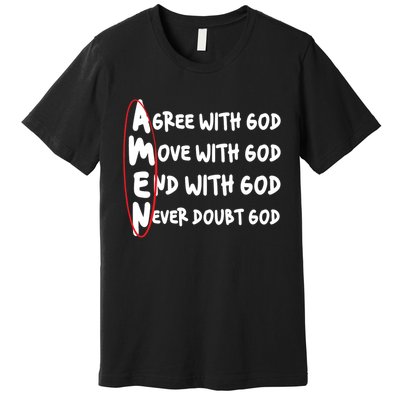 AMEN Christian Faith God Premium T-Shirt