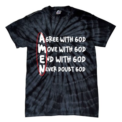 AMEN Christian Faith God Tie-Dye T-Shirt