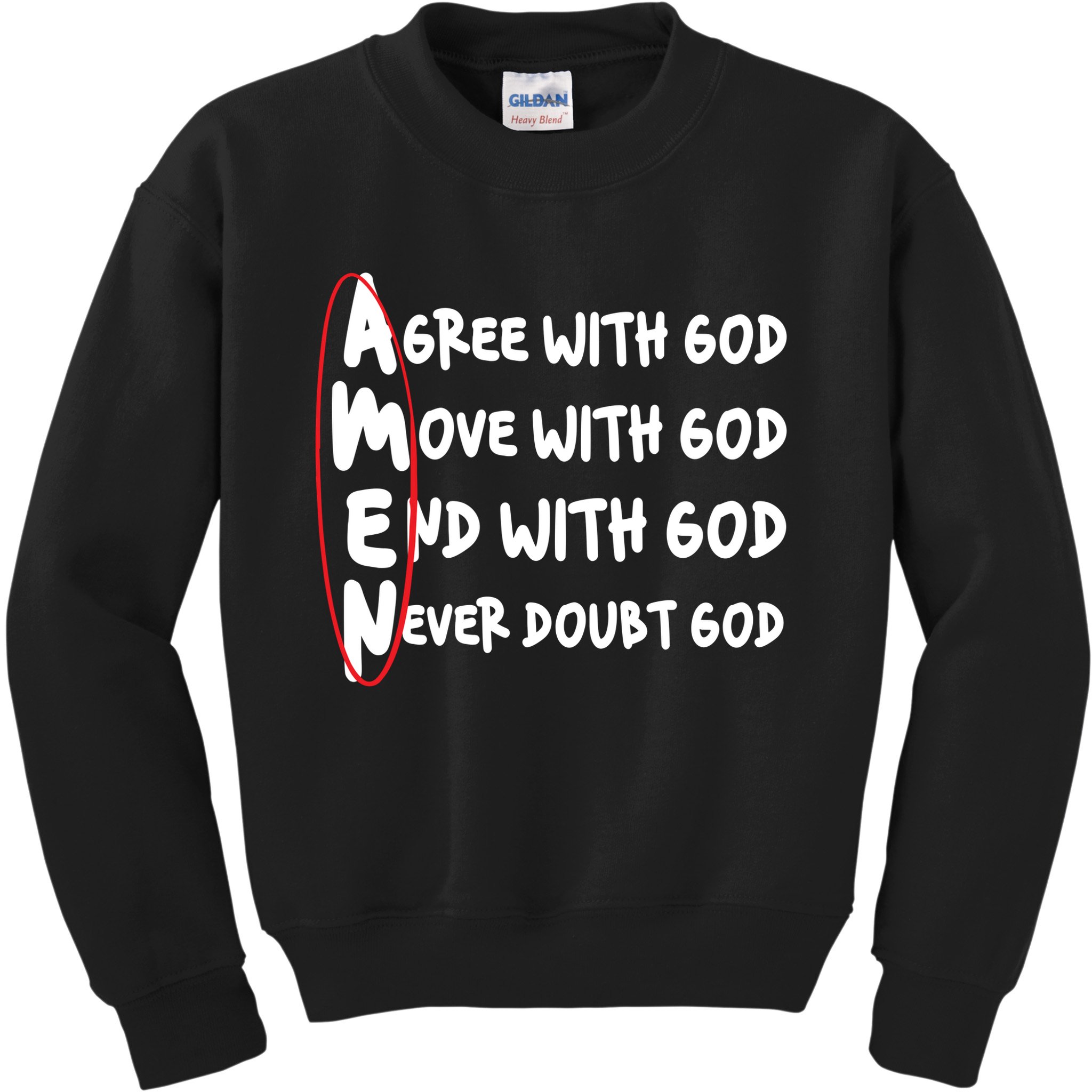 AMEN Christian Faith God Kids Sweatshirt