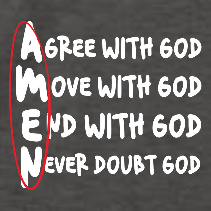 AMEN Christian Faith God Vector Backpack