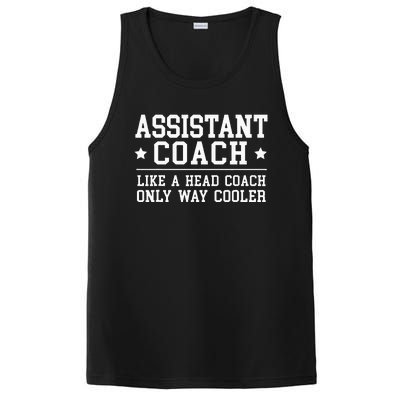 Assistant Coach Funny Sports Coaching Gift PosiCharge Competitor Tank