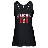 American Canadian Flag America Canada Patriotic Ladies Essential Flowy Tank