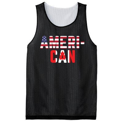 American Canadian Flag America Canada Patriotic Mesh Reversible Basketball Jersey Tank