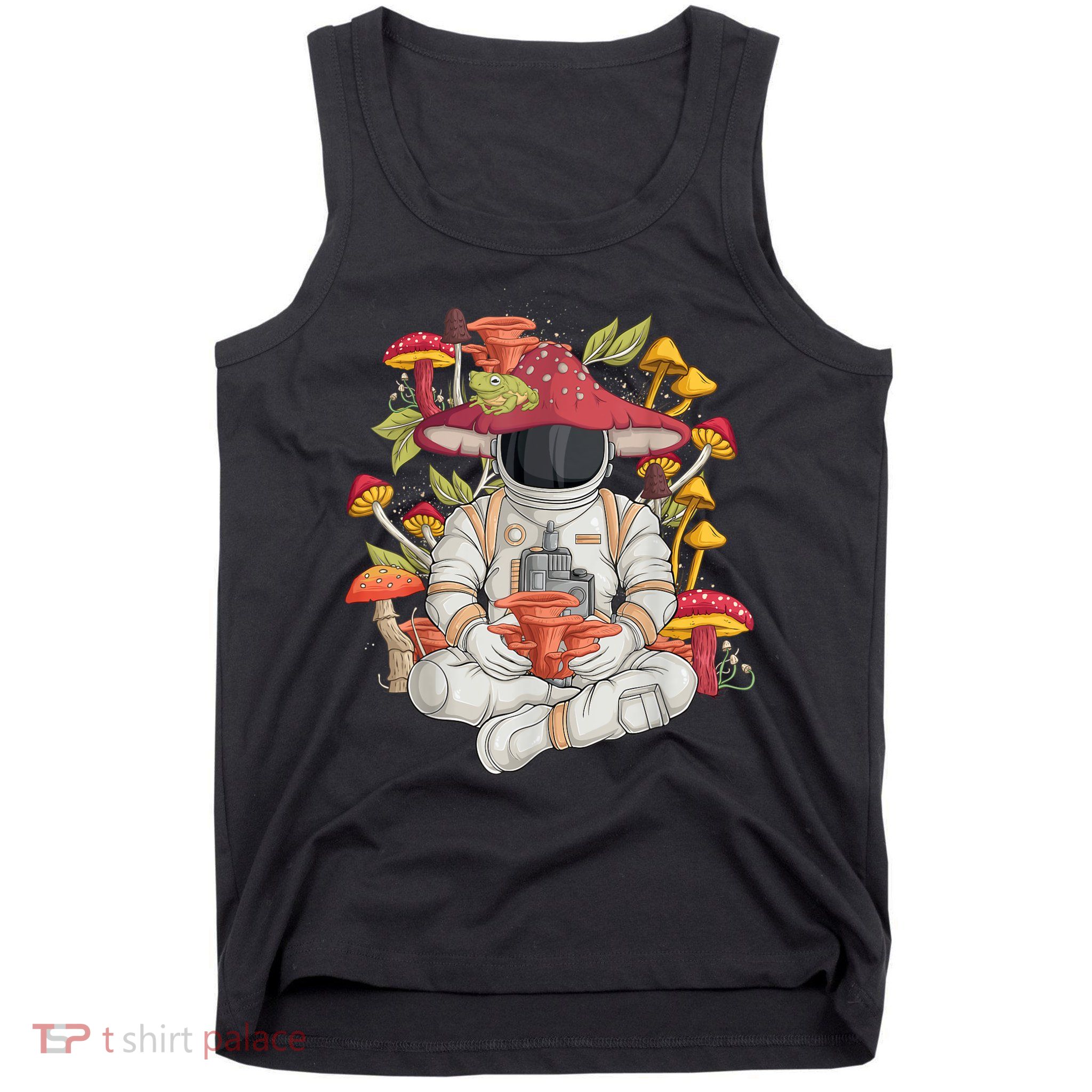Astronaut Cottagecore Frog Aesthetic Men Women Graphic Tank Top