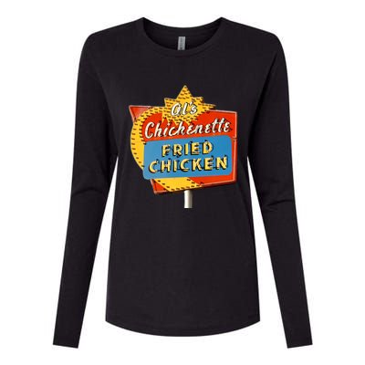 AlS Chickenette Fried Chicken Womens Cotton Relaxed Long Sleeve T-Shirt