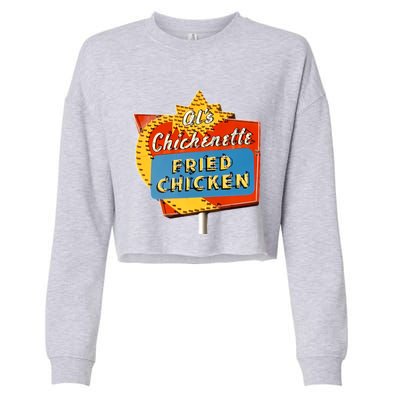 AlS Chickenette Fried Chicken Cropped Pullover Crew