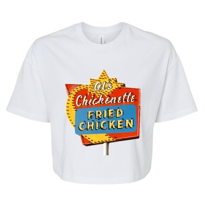 AlS Chickenette Fried Chicken Bella+Canvas Jersey Crop Tee