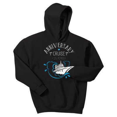 Anniversary Cruise For Couples 25 Years Kids Hoodie