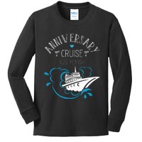 Anniversary Cruise For Couples 25 Years Kids Long Sleeve Shirt