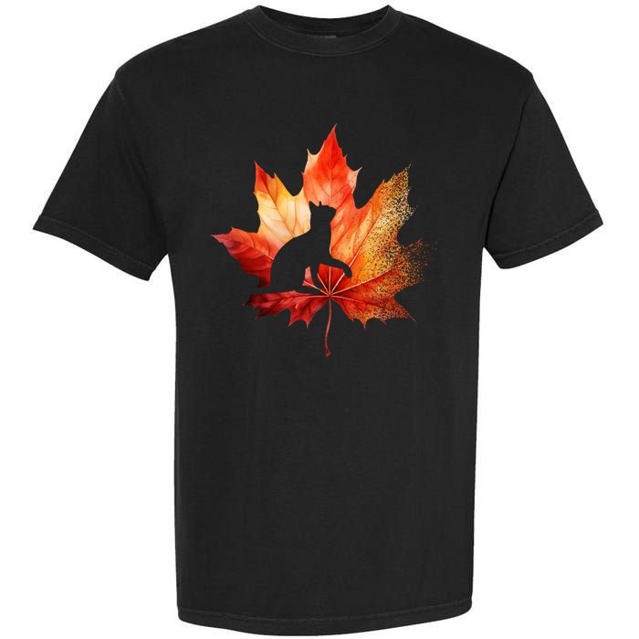 Autumn Cat Fall Lover Garment-Dyed Heavyweight T-Shirt