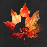 Autumn Cat Fall Lover Garment-Dyed Heavyweight T-Shirt
