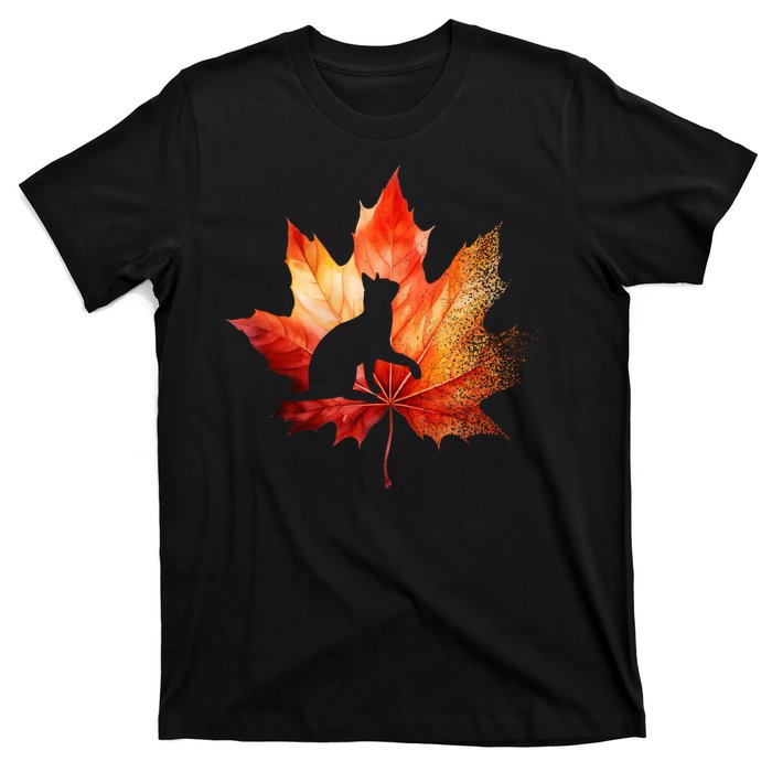 Autumn Cat Fall Lover T-Shirt