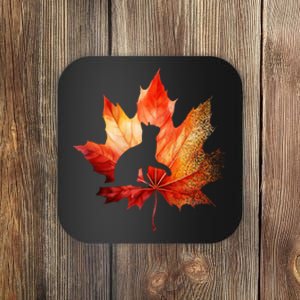 Autumn Cat Fall Lover Coaster