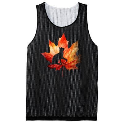 Autumn Cat Fall Lover Mesh Reversible Basketball Jersey Tank