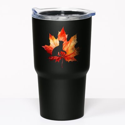 Autumn Cat Fall Lover Tumbler