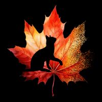 Autumn Cat Fall Lover Mousepad