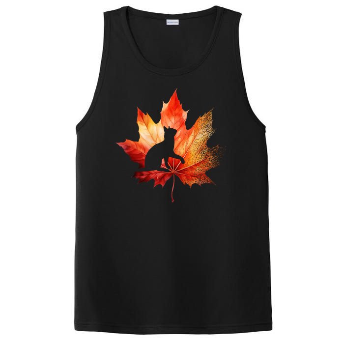 Autumn Cat Fall Lover PosiCharge Competitor Tank