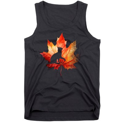 Autumn Cat Fall Lover Tank Top