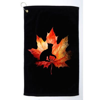 Autumn Cat Fall Lover Golf Towel
