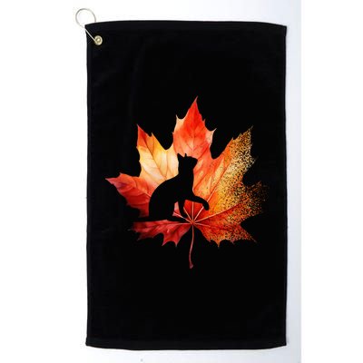 Autumn Cat Fall Lover Platinum Collection Golf Towel