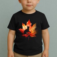 Autumn Cat Fall Lover Toddler T-Shirt